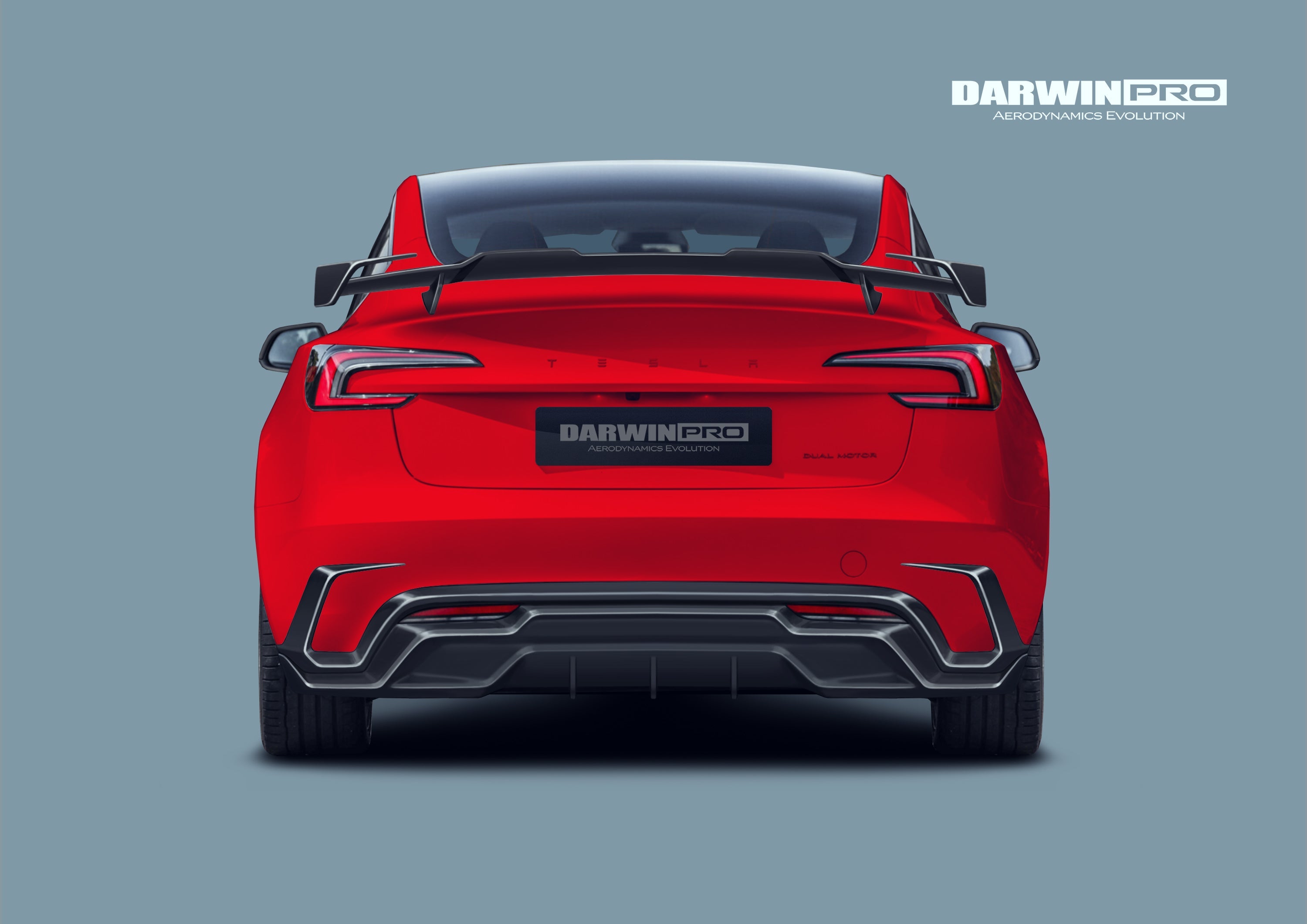 Kit de carrocería DarwinPRO 2024-2026 Tesla Model 3 Highland RWD AWD con diseño IMP de fibra de carbono