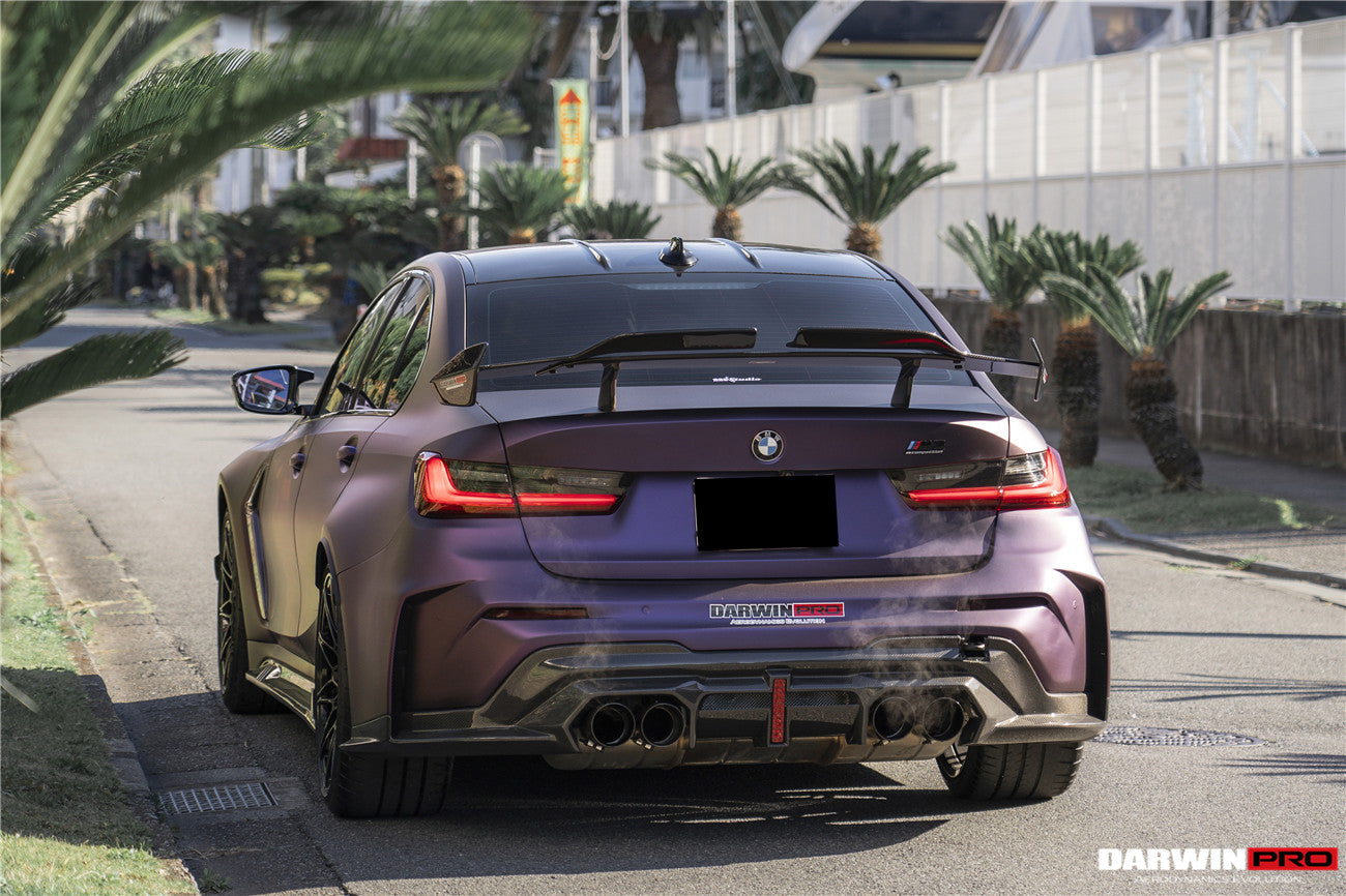 DarwinPRO 2021-UP BMW M3 G80 BKSSII Style Rear Bumper With Exhaust Tips