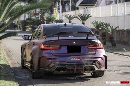DarwinPRO 2021-UP BMW M3 G80 BKSSII Style Rear Bumper With Exhaust Tips