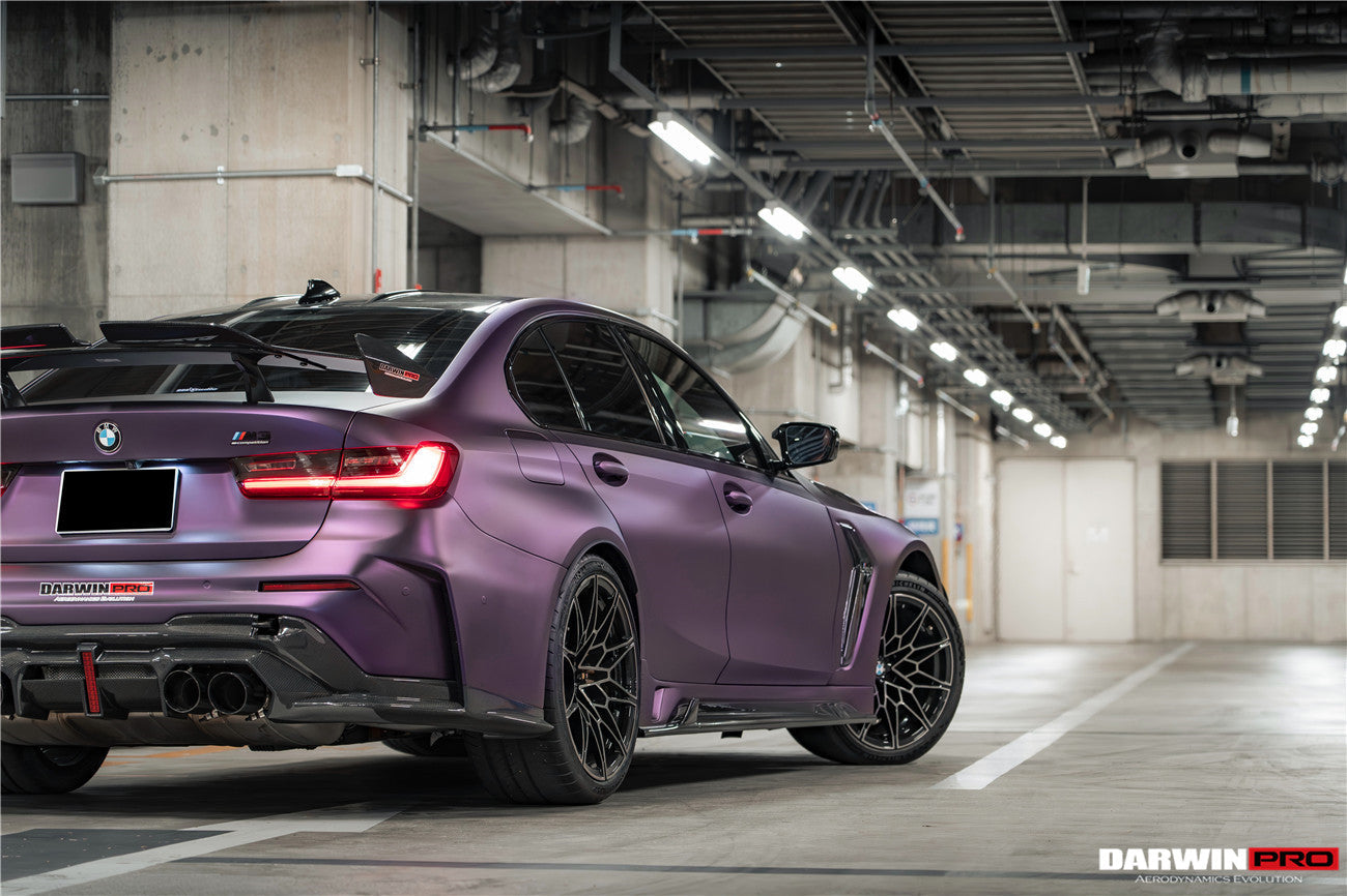DarwinPRO 2021-UP BMW M3 G80 BKSSII Style Rear Bumper With Exhaust Tips
