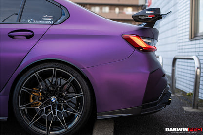 DarwinPRO 2021-UP BMW M3 G80 BKSSII Style Rear Bumper With Exhaust Tips