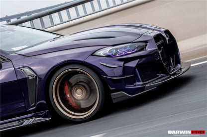 Parachoques delantero, guardabarros delantero y faldones laterales estilo DarwinPRO BKSSII | BMW M4 G82 G83 (2021 en adelante)