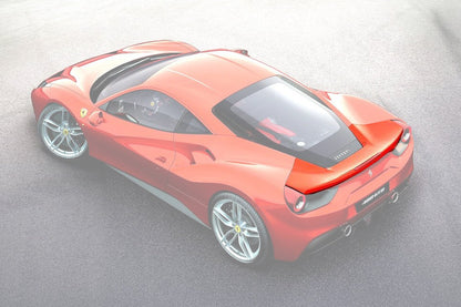 DarwinPRO 2015-2020 Ferrari 488 GTB OEM Style Carbon Fiber Rear Wing