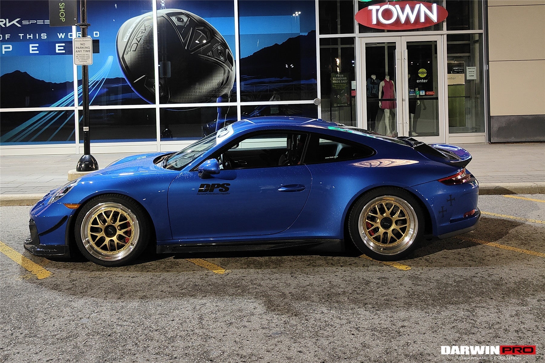 DarwinPRO Darwinpro 2017-2019 Porsche 911 991.2 GT3 Only GT2RS Style Ducktail Spoiler with LED Light