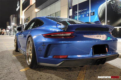 DarwinPRO Darwinpro 2017-2019 Porsche 911 991.2 GT3 Only GT2RS Style Ducktail Spoiler with LED Light