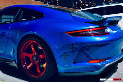 DarwinPRO Darwinpro 2017-2019 Porsche 911 991.2 GT3 Only GT2RS Style Ducktail Spoiler with LED Light