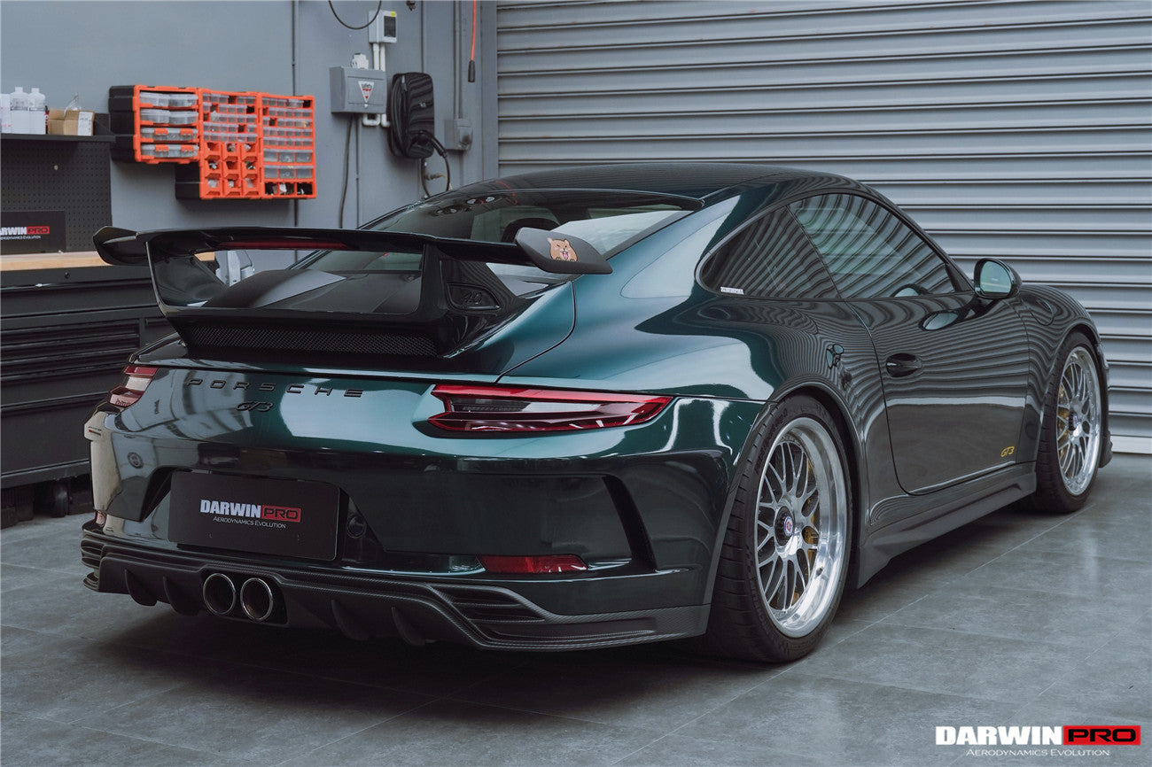 DarwinPRO 2017-2019 Porsche 911 991.2 GT3 Only BKSS Style Carbon Fiber Rear Lip Diffuser
