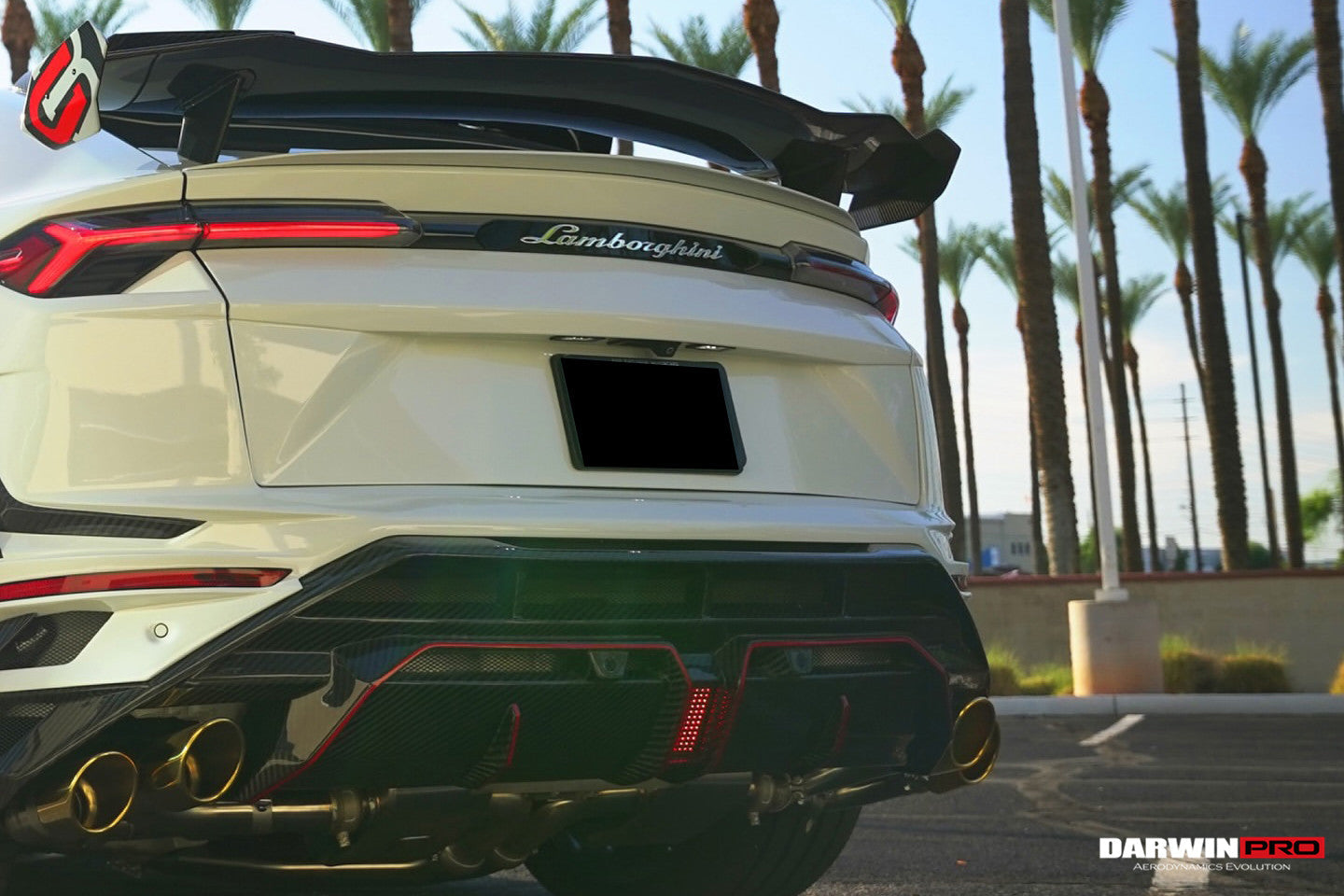 DarwinPRO 2018-2025 Lamborghini URUS BKSS Part Carbon Fiber Rear Bumper | Fits URUS, S, Performante