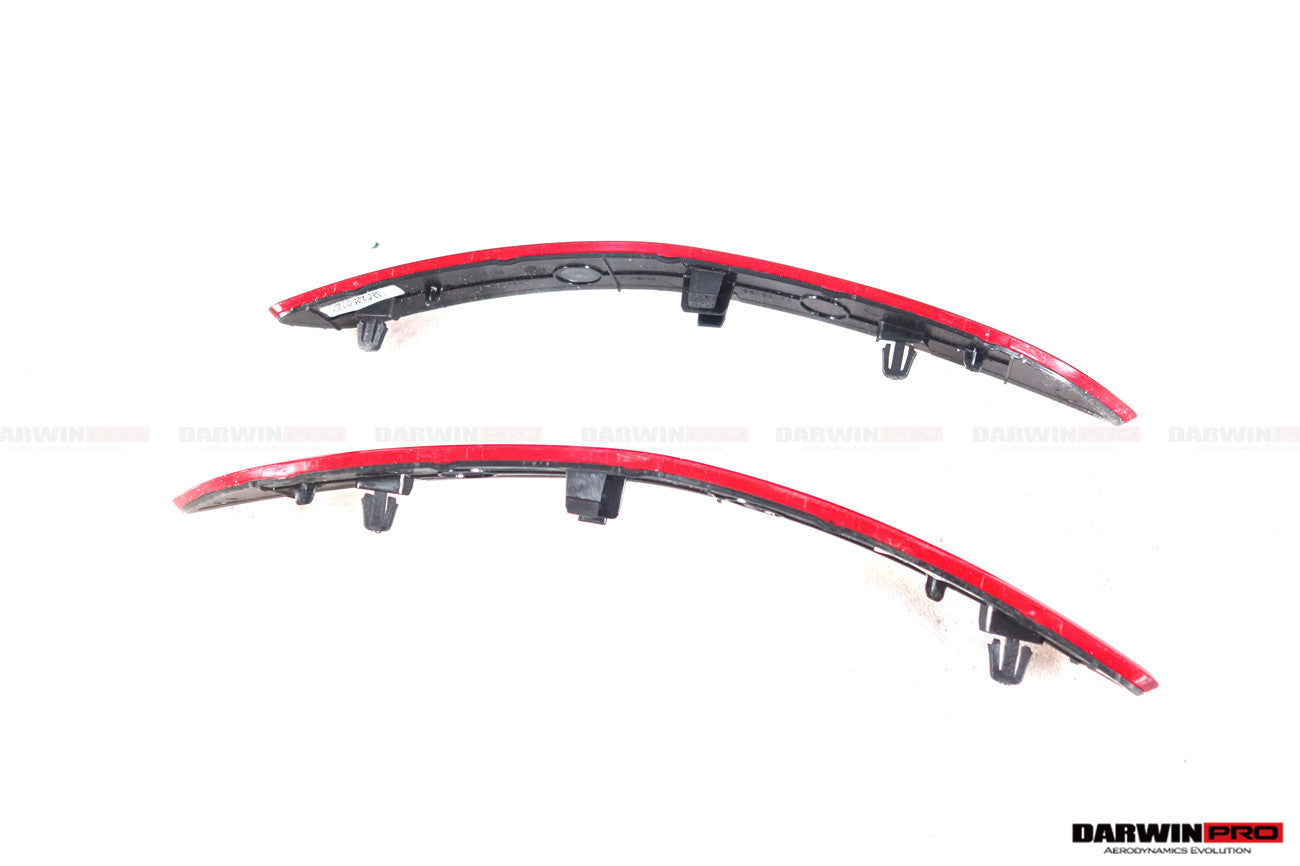 DarwinPRO 2019-2024 Porsche 911 992 Carrera & S & 4 & 4S & Targa & Cabriolet GT3 Style Rear Bumper Red Reflector Panels