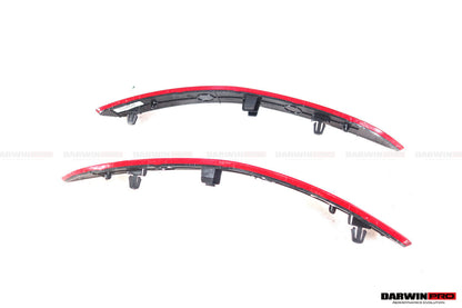 DarwinPRO 2019-2024 Porsche 911 992 Carrera & S & 4 & 4S & Targa & Cabriolet GT3 Style Rear Bumper Red Reflector Panels