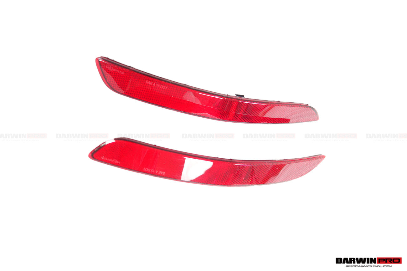 DarwinPRO 2019-2024 Porsche 911 992 Carrera & S & 4 & 4S & Targa & Cabriolet GT3 Style Rear Bumper Red Reflector Panels