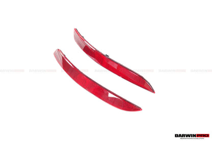 DarwinPRO 2019-2024 Porsche 911 992 Carrera & S & 4 & 4S & Targa & Cabriolet GT3 Style Rear Bumper Red Reflector Panels