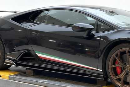 Faldones laterales de carbono autoclave estilo DarwinPRO ADV1 | Lamborghini Huracán EVO 2019-2025