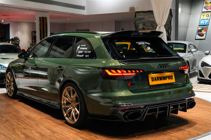 Difusor trasero de fibra de carbono con puntas de escape DarwinPRO 2020-2025 Audi S4 Avant B9.5 BKSS Style