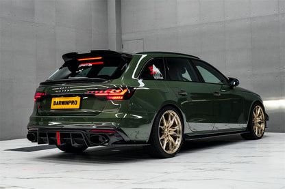 Difusor trasero de fibra de carbono con puntas de escape DarwinPRO 2020-2025 Audi S4 Avant B9.5 BKSS Style