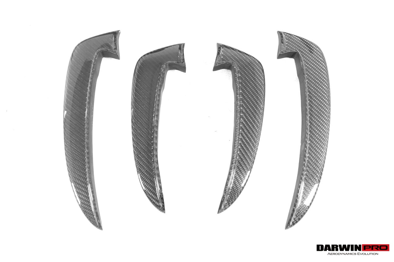 DarwinPRO 2020-2025 Audi S4 Avant B9.5 BKSS Style Carbon Fiber Front Bumper Canards