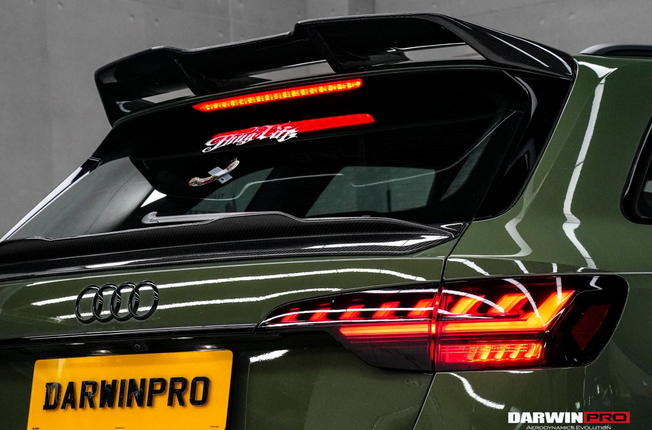 DarwinPRO BKSSII Style Carbon Fiber Trunk Spoiler | 2017-2025 Audi S4 Avant B9 B9.5