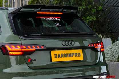 DarwinPRO BKSSII Style Carbon Fiber Trunk Spoiler | 2017-2025 Audi S4 Avant B9 B9.5