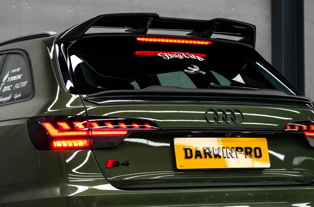 DarwinPRO BKSSII Style Carbon Fiber Trunk Spoiler | 2017-2025 Audi S4 Avant B9 B9.5