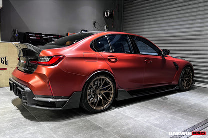 DarwinPRO 2021-UP BMW M3 G80 BKSS Style Carbon Fiber Side Skirts