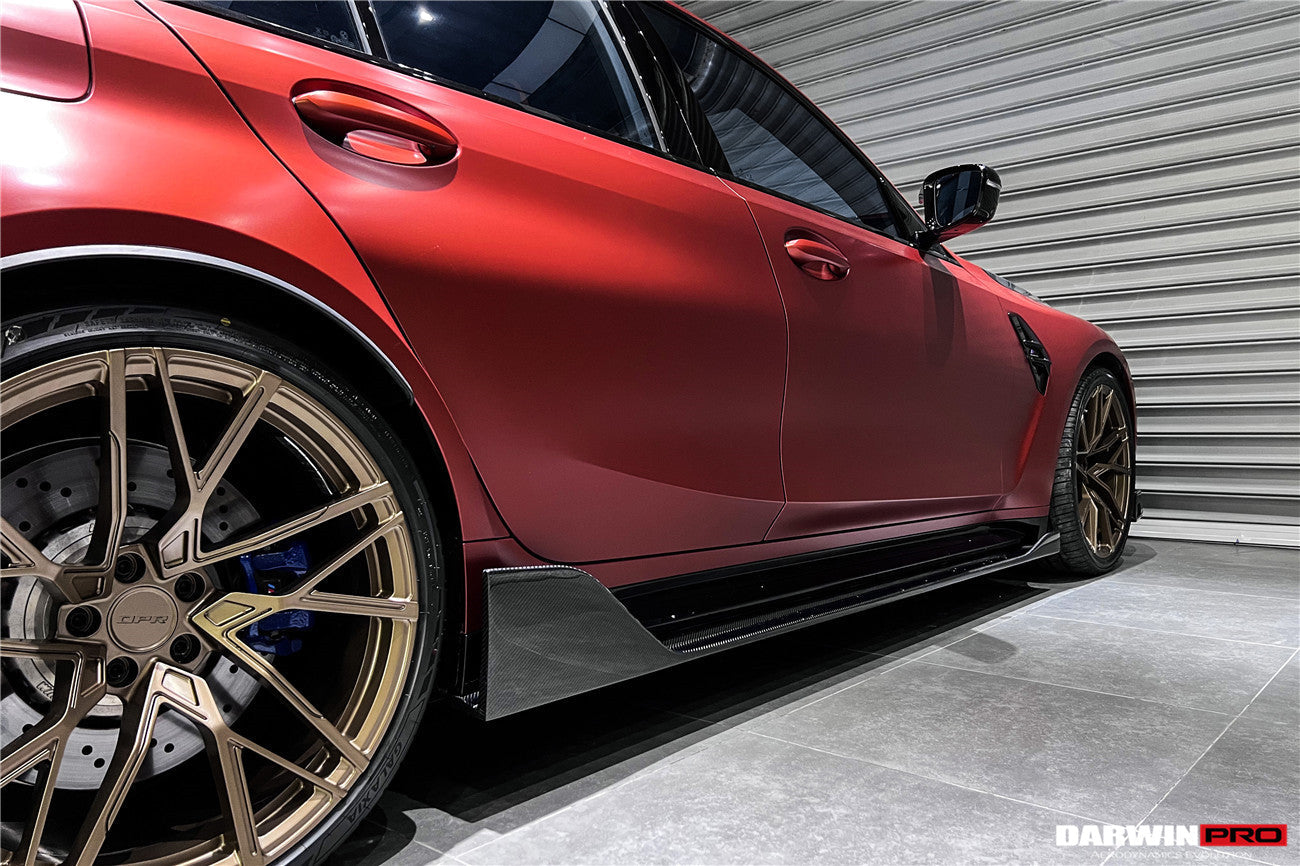 DarwinPRO 2021-UP BMW M3 G80 BKSS Style Carbon Fiber Side Skirts