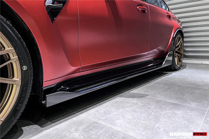 DarwinPRO 2021-UP BMW M3 G80 BKSS Style Carbon Fiber Side Skirts