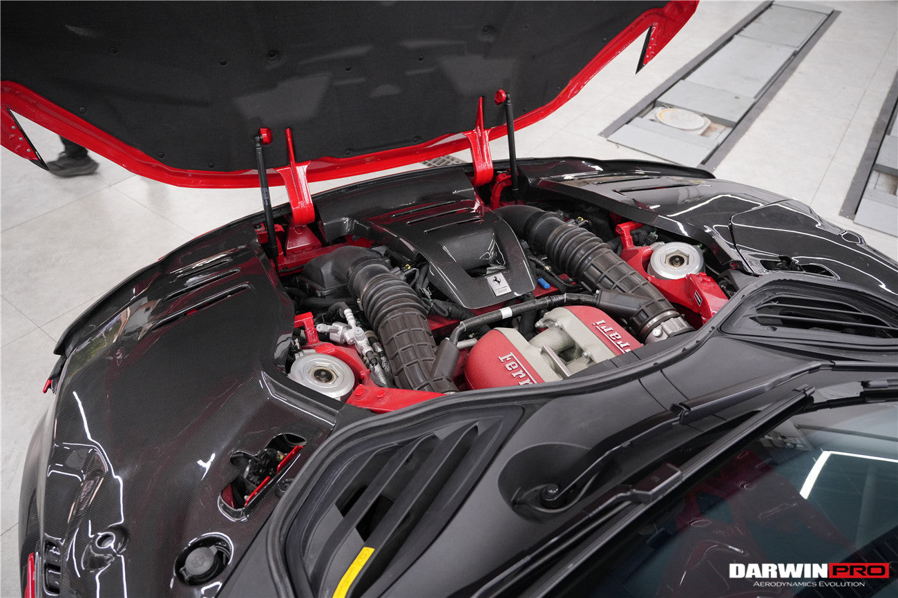 DarwinPRO 2023-2025 Ferrari Purosangue FUV Type F175 OEM Style Dry Carbon Fiber Inner Engine Cover (1PCS)