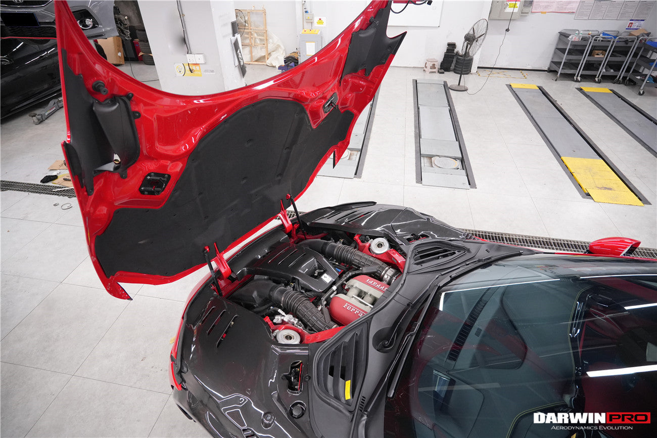 DarwinPRO 2023-2025 Ferrari Purosangue FUV Type F175 OEM Style Dry Carbon Fiber Inner Center Engine Cover