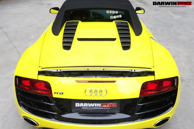 Cubierta de toma de aire del maletero de fibra de carbono DarwinPRO 2010-2012 Audi R8 Spyder
