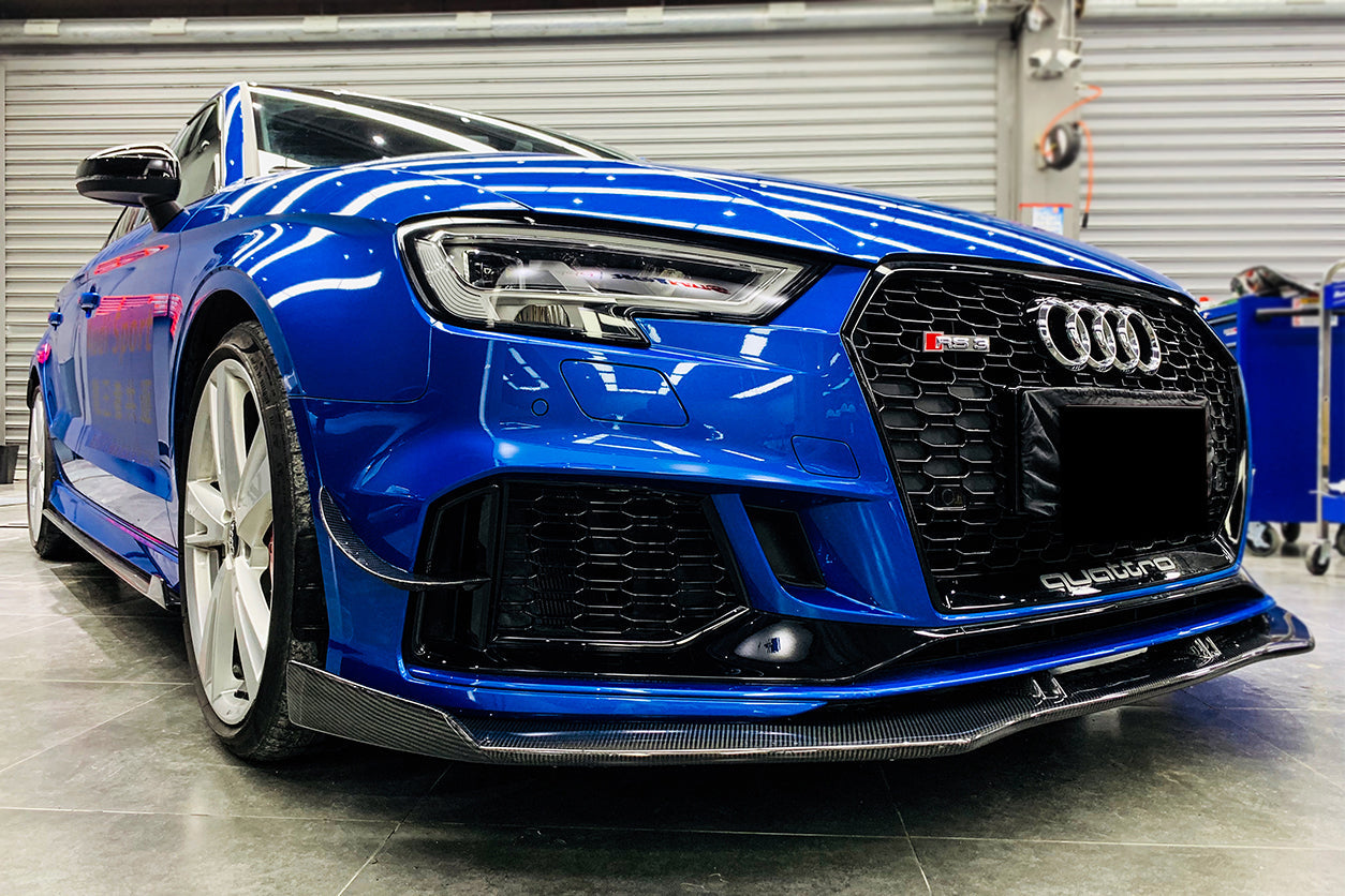 DarwinPRO 2017-2020 Audi RS3 8V.2 Sedan and Sportback BKSS Style Carbon Fiber Front Lip