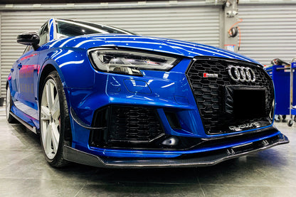 DarwinPRO 2017-2020 Audi RS3 8V.2 Sedan and Sportback BKSS Style Carbon Fiber Front Lip