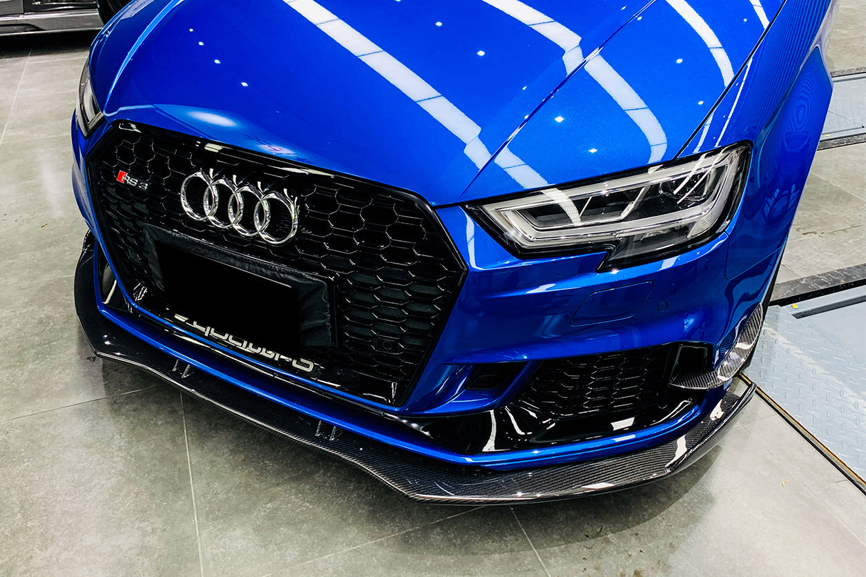 DarwinPRO 2017-2020 Audi RS3 8V.2 Sedan and Sportback BKSS Style Carbon Fiber Front Lip
