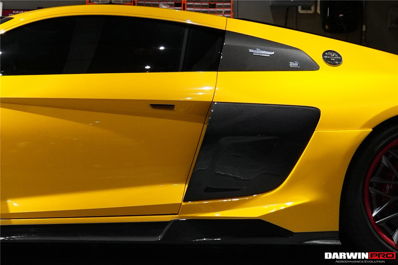 DarwinPRO 2016-2025 Audi R8 GEN2 Coupe & Spyder iMPII Carbon Fiber Side Door Panel Blades