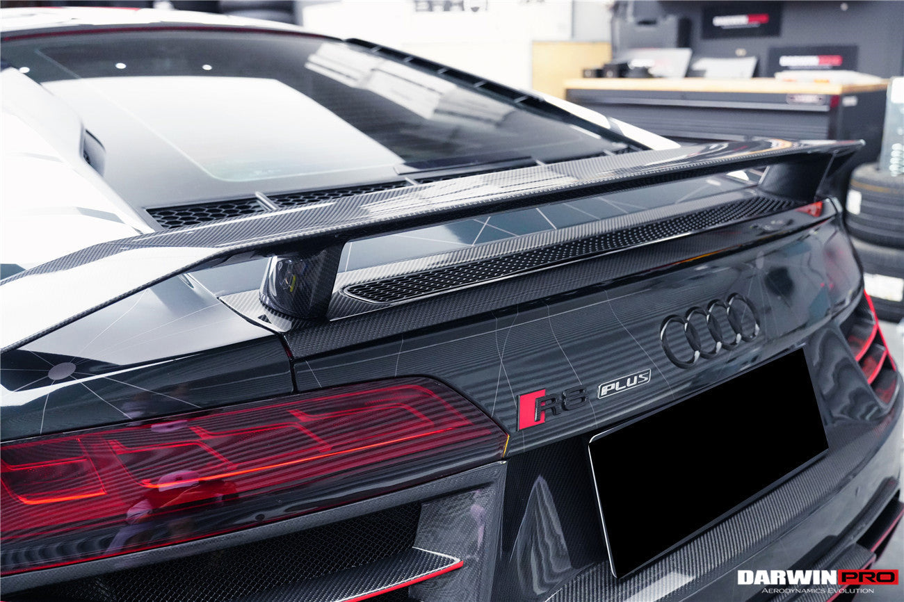 DarwinPRO 2016-2025 Audi R8 GEN2 Coupe ONLY GT Style Carbon Fiber Trunk Wing with Base