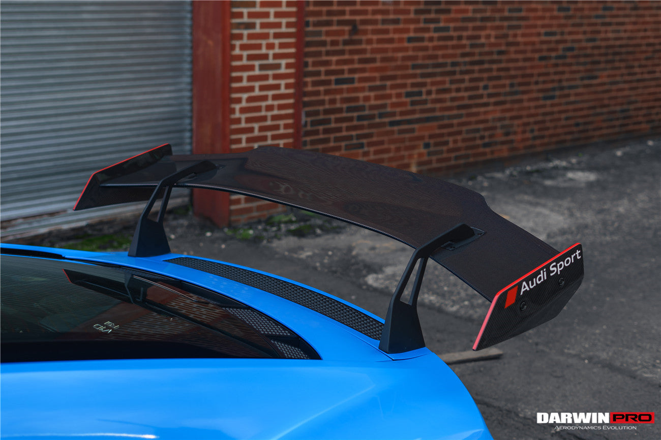 DarwinPRO 2016-2025 Audi R8 GEN2 V10 PLUS Coupe ONLY IMPII Carbon Fiber Trunk Wing with  Base