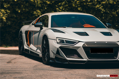 Parachoques delantero de fibra de carbono DarwinPRO 2016-2025 Audi R8 GEN2 Coupé y Spyder IMPII
