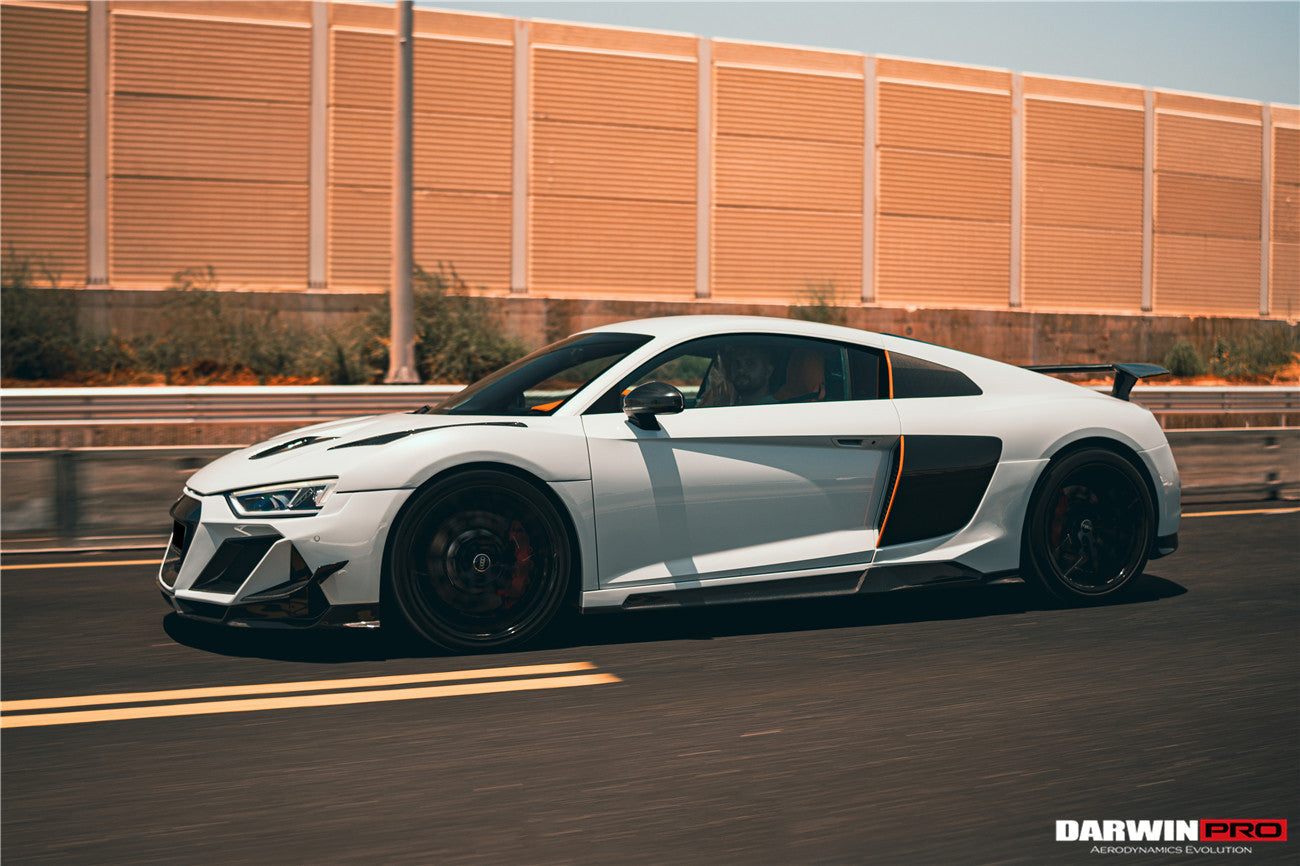 DarwinPRO 2016-2018 Audi R8 Coupe & Spyder iMPII Carbon Fiber Side Skirts Add on