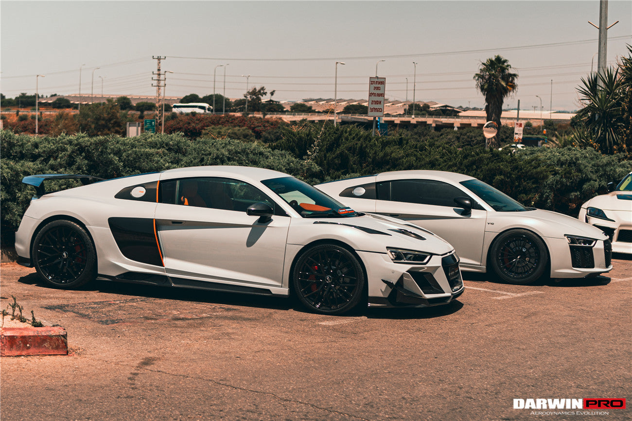 DarwinPRO 2016-2018 Audi R8 Coupe & Spyder iMPII Carbon Fiber Side Skirts Add on