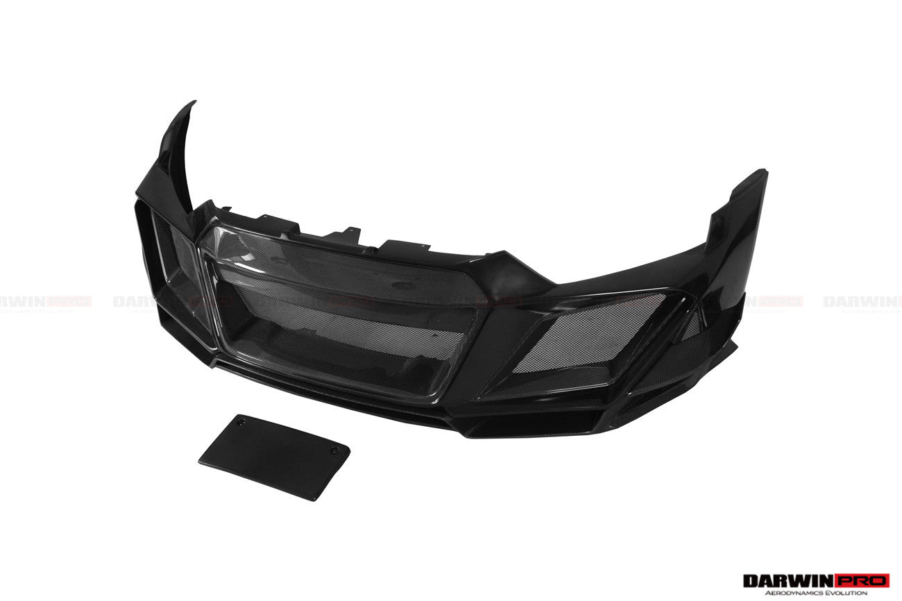 Parachoques delantero de fibra de carbono DarwinPRO 2016-2025 Audi R8 GEN2 Coupé y Spyder IMPII