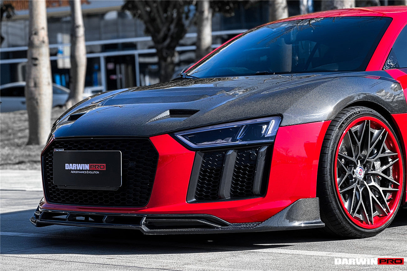 Borde delantero de fibra de carbono DarwinPRO 2016-2018 Audi R8 GEN2 Coupé y Spyder iMP Performance