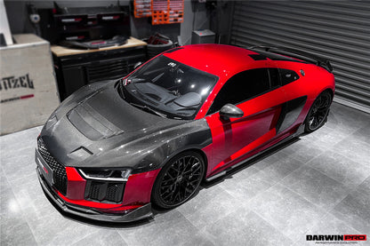 Faldones laterales de fibra de carbono DarwinPRO 2016-2018 Audi R8 Coupe iMP Performance debajo del tablero