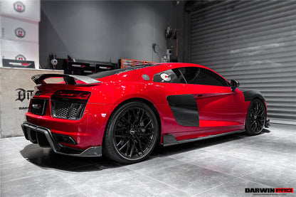 Faldones laterales de fibra de carbono DarwinPRO 2016-2018 Audi R8 Coupe iMP Performance debajo del tablero