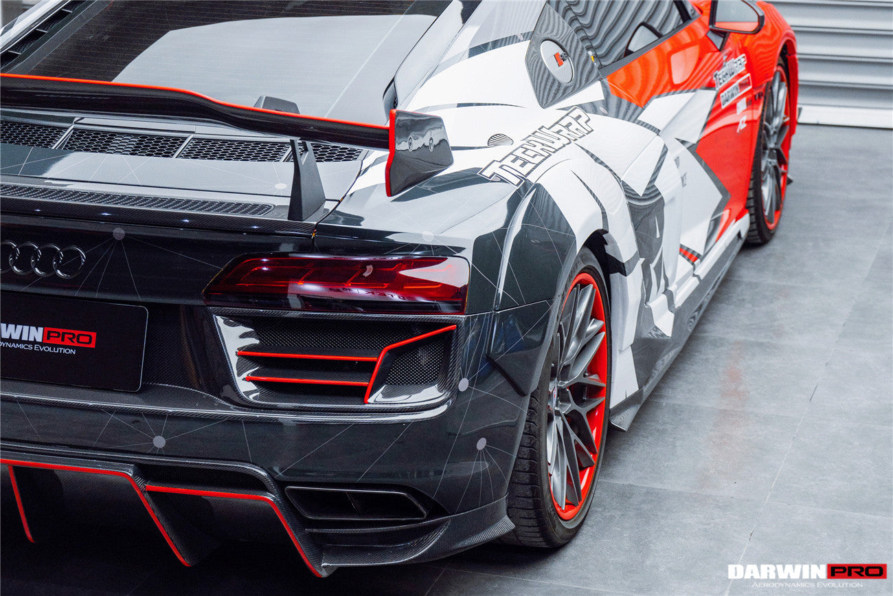 DarwinPRO 2016-2018 Audi R8 Coupe & Spyder IMPII Part Carbon Fiber Rear Bumper