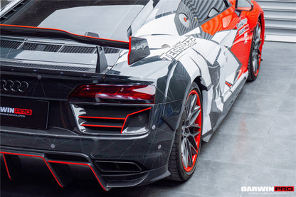 DarwinPRO 2016-2018 Audi R8 Coupe & Spyder IMPII Part Carbon Fiber Rear Bumper