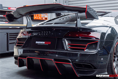 DarwinPRO 2016-2018 Audi R8 Coupe & Spyder IMPII Part Carbon Fiber Rear Bumper