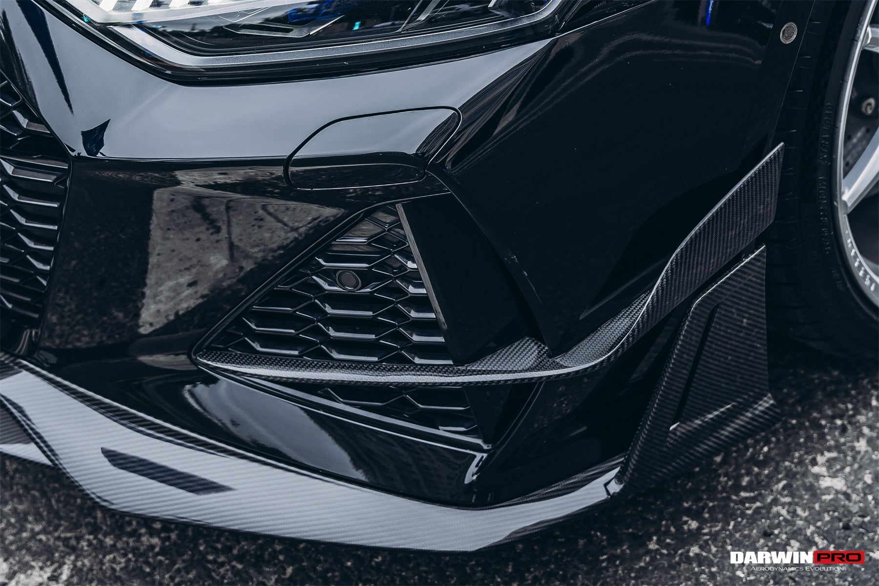 Parachoques delantero de alto rendimiento DarwinPRO 2019-2025 para Audi RS6 Avant C8 y RS7 C8 Quattro IMP