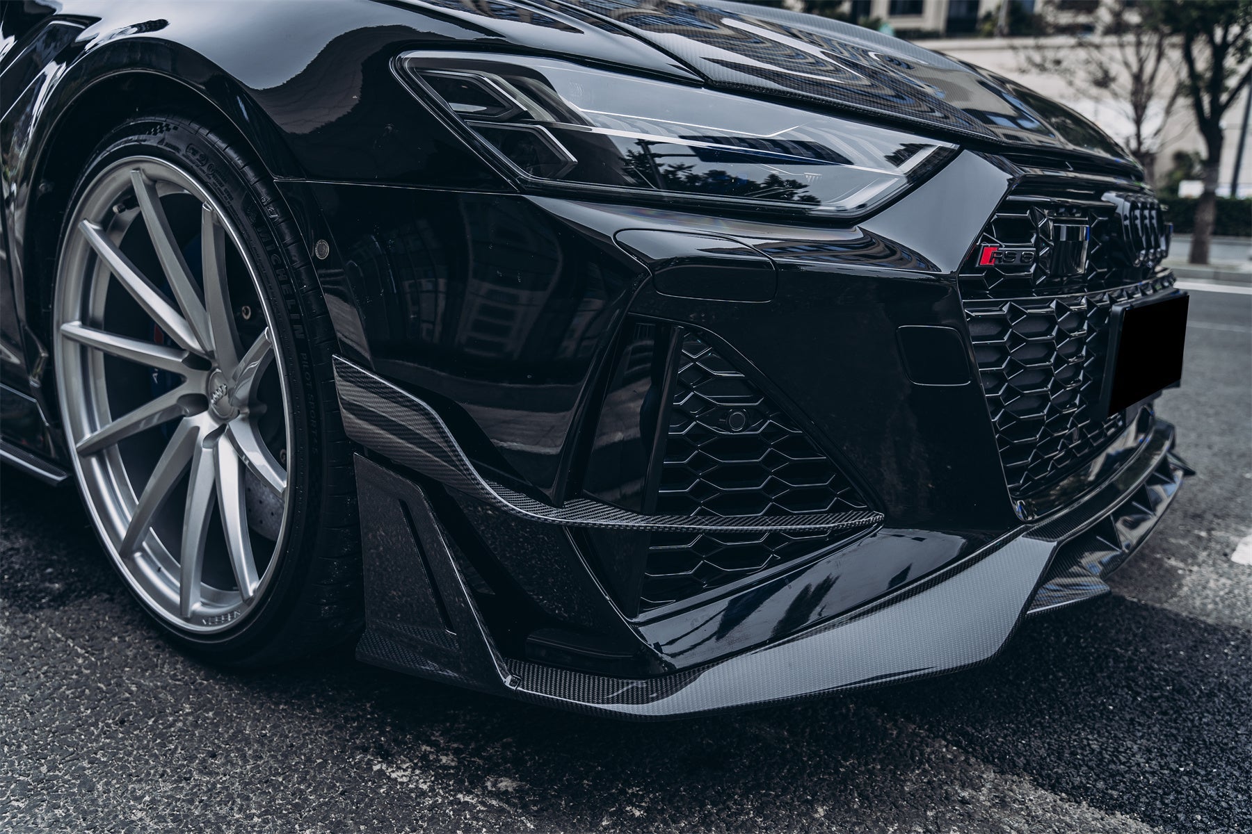 Parachoques delantero de alto rendimiento DarwinPRO 2019-2025 para Audi RS6 Avant C8 y RS7 C8 Quattro IMP