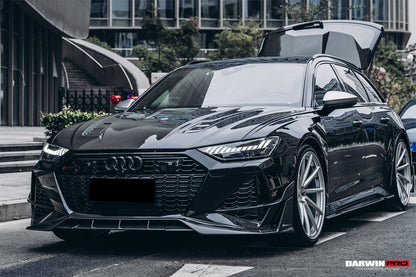 Parachoques delantero de alto rendimiento DarwinPRO 2019-2025 para Audi RS6 Avant C8 y RS7 C8 Quattro IMP