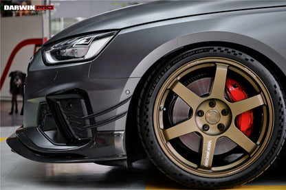 Borde delantero de fibra de carbono estilo DarwinPRO para Audi S4 Sedán y Avant B9.5 BKSS (2020-2025)