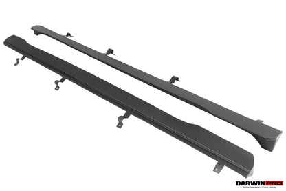 DarwinPRO 2020-2025 Audi S4 Avant B9.5 BKSS Style Carbon Fiber  Add On Side skirts Under Board